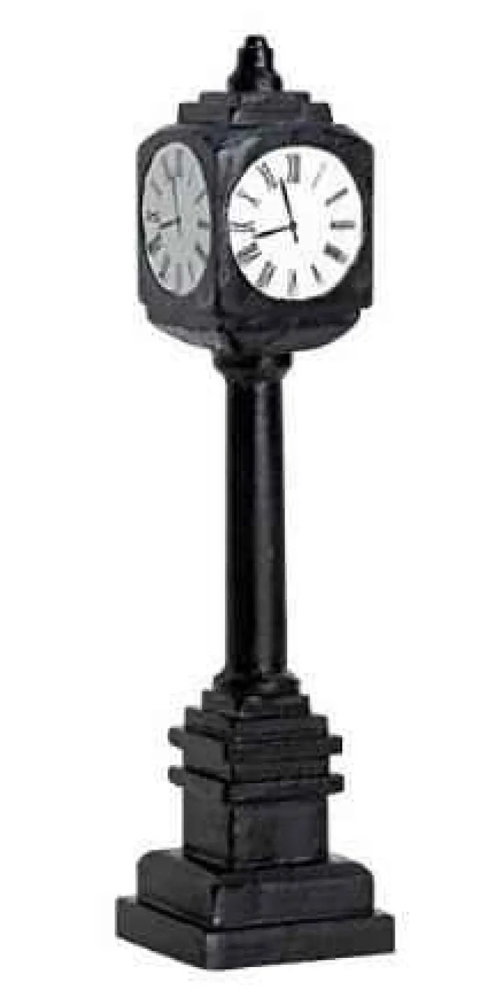 74634 - Street Clock - Lemax Christmas Village Misc. Accessories