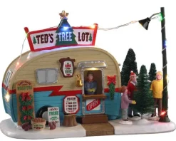 04746 - Ted's Tree Lot, Battery-Operated (4.5V) - Lemax Table Pieces