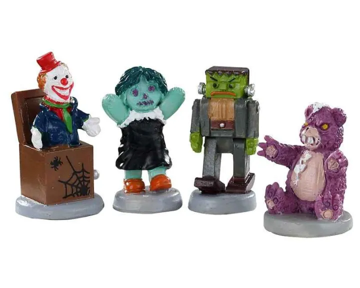 02910 - Terrible Toys, Set Of 4 - Lemax Spooky Town Figurines