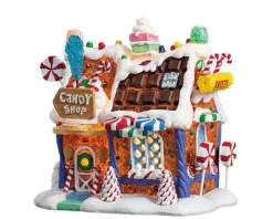 75181 - The Candy Shop, Battery-Operated (4.5V) - Lemax Sugar N Spice Houses