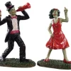 92730 - The Dancing Dead, Set Of 2 - Lemax Spooky Town Figurines