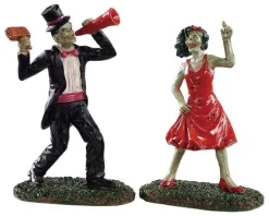 92730 - The Dancing Dead, Set Of 2 - Lemax Spooky Town Figurines