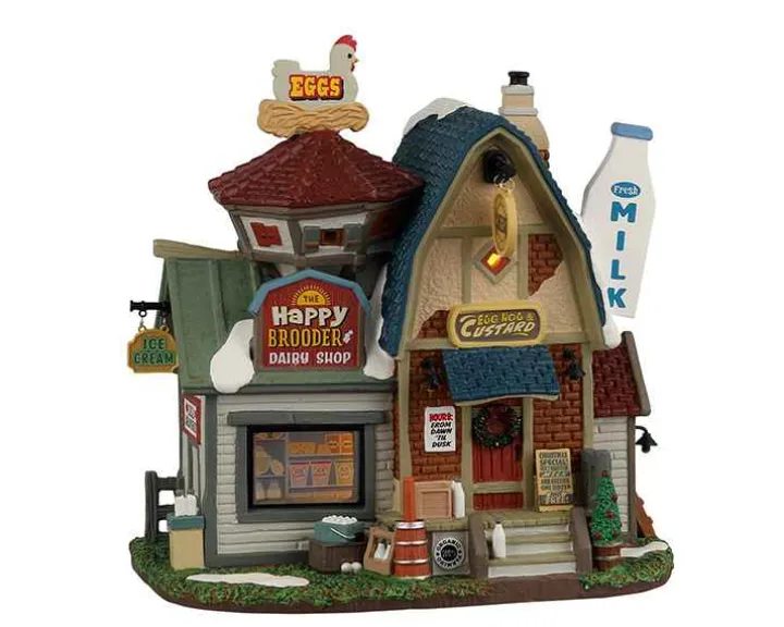 25913 - The Happy Brooder & Dairy Shop - Lemax Harvest Crossing Christmas Village Houses & Buildings