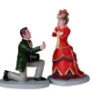 22141 - The Proposal, Set Of 2 - Lemax Christmas Village Figurines