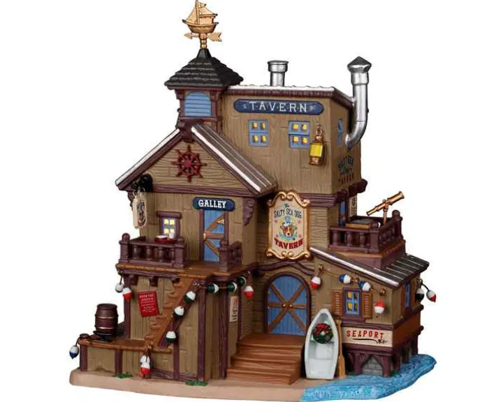 25907 - The Salty Sea Dog Tavern - Lemax Plymouth Corners Christmas Village Houses & Buildings