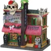 15751 - The Skull And Rose Tattoo Studio, Battery-Operated (4.5-Volt) - Lemax Spooky Town Halloween Village Houses & Buildings