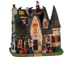 25854 - The Witch's Cottage - Lemax Spooky Town Halloween Village Houses & Buildings