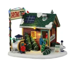 25901 - Tiny House Tree Lot, Battery-Operated (4.5-Volt) - Lemax Vail Village Christmas Houses & Buildings
