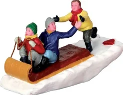 42248 - Toboggan Trouble - Lemax Christmas Village Figurines