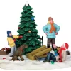 53223 - Tree Trimming Trouble - Lemax Christmas Village Table Pieces