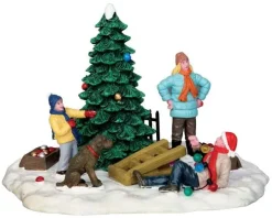 53223 - Tree Trimming Trouble - Lemax Christmas Village Table Pieces