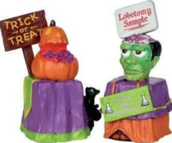 24465 - Trick Or Treat Container - Lemax Spooky Town Halloween Village Accessories