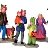 42217 - Trick Or Treating Fun, Set Of 4 - Lemax Spooky Town Halloween Village Figurines