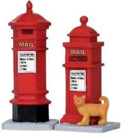 14362 - Victorian Mailboxes, Set Of 2 - Lemax Christmas Village Misc. Accessories
