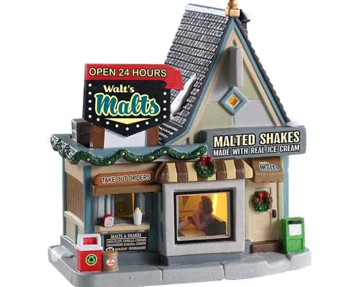 95533 - Walt's Malts - Lemax Jukebox Junction