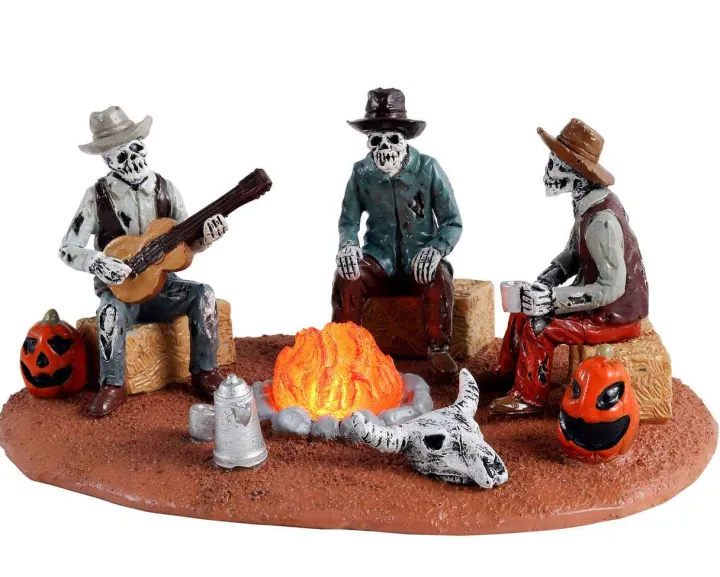 14827 - Warming Their Bones, Battery-Operated (4.5V) - Lemax Spooky Town Accessories