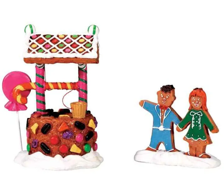 73295 - Wishing Well Of Delight, Set Of 2 - Lemax Sugar N Spice Accessories