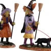 02907 - Witches Night Out, Set Of 2 - Lemax Spooky Town Figurines