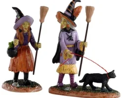 02907 - Witches Night Out, Set Of 2 - Lemax Spooky Town Figurines