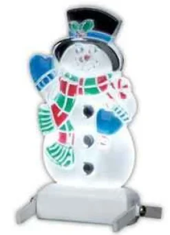 04242 - Yard-Light Snowman, B/O (4.5V) - Lemax Christmas Village Accessories