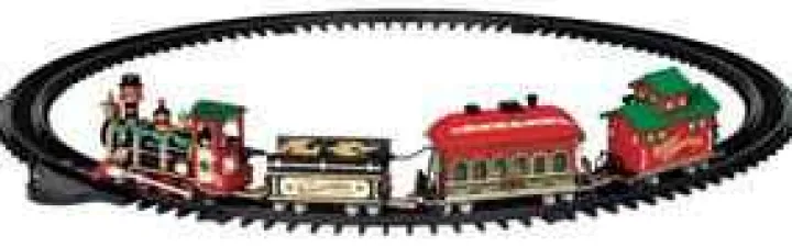 24472 - Yuletide Express, Set Of 16, Battery-Operated - Lemax Christmas Village Trains & Vehicles