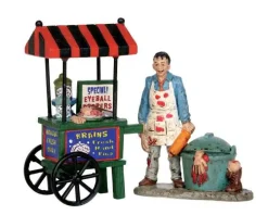 52311 - Zombie Brains Foodcart, Set Of 2 - Lemax Spooky Town Figurines