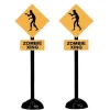 74218 - Zombie Crossing, Set Of 2 - Lemax Spooky Town Accessories