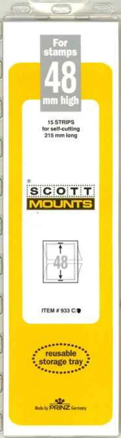 48 Mm X 215 Mm Strip Clear Mount (15 Mounts)