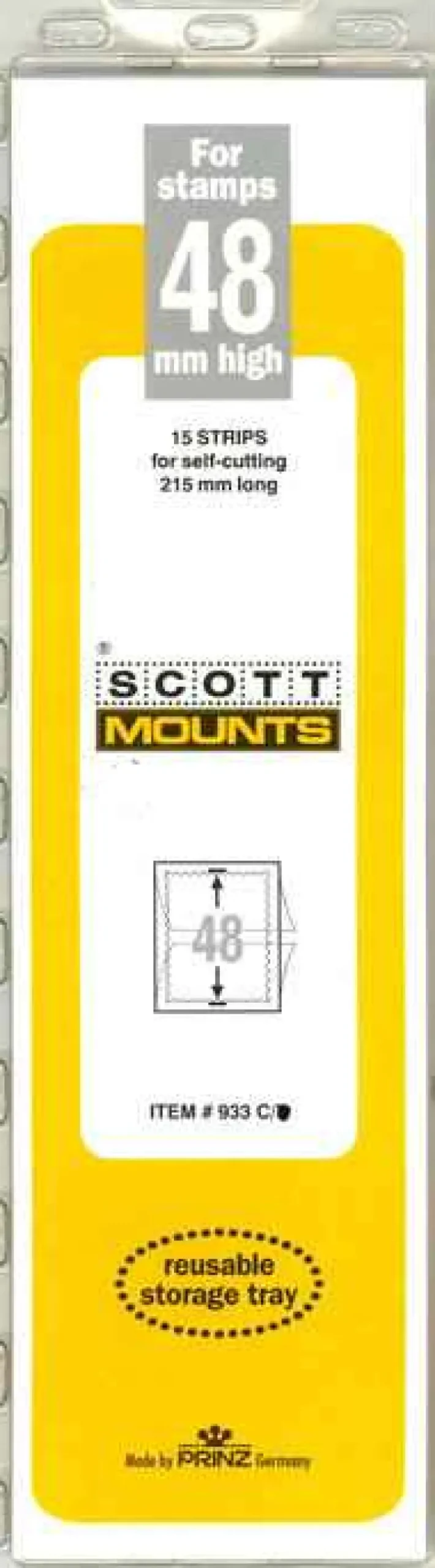 48 Mm X 215 Mm Strip Clear Mount (15 Mounts)